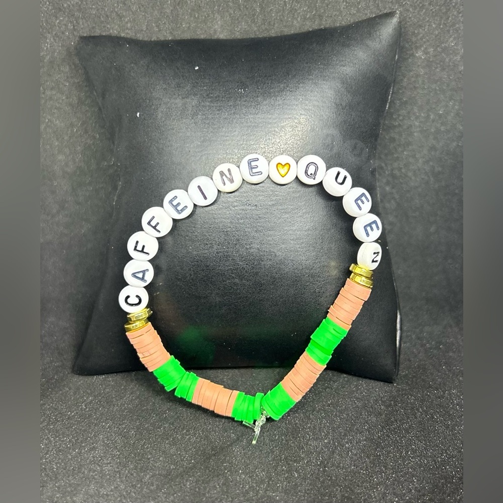 Caffeine Queen Heishi Bracelet